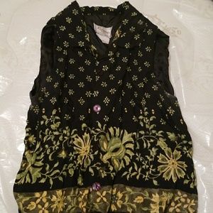 Vintage Floral Vest